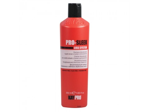 KAY PRO LISS SYSTEM PRO-SLEEK ŠAMPŪNAS TINKANTIS PO PLAUKŲ TIESINIMO PROCEDŪROS 350ml.